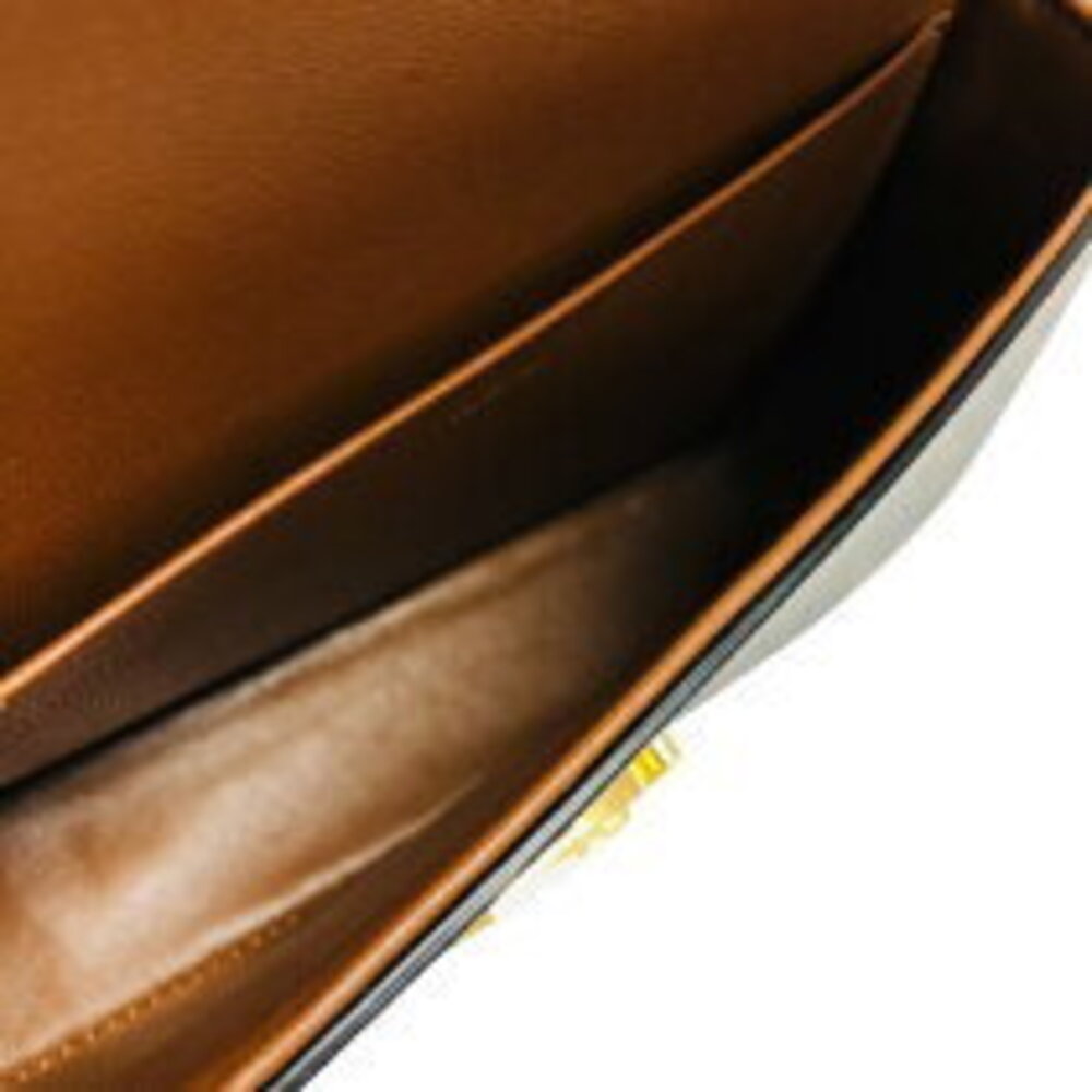 Celine Claude Shoulder Bag Tan Triomphe Canvas - Picture 4 of 11